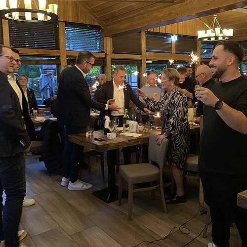 Leckeres BBQ in schönem Ambiente beim Sommerfest